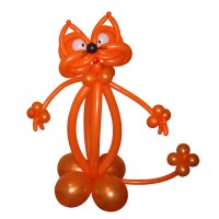 Фигура из шаров "Рыжий кот" (1 метр)